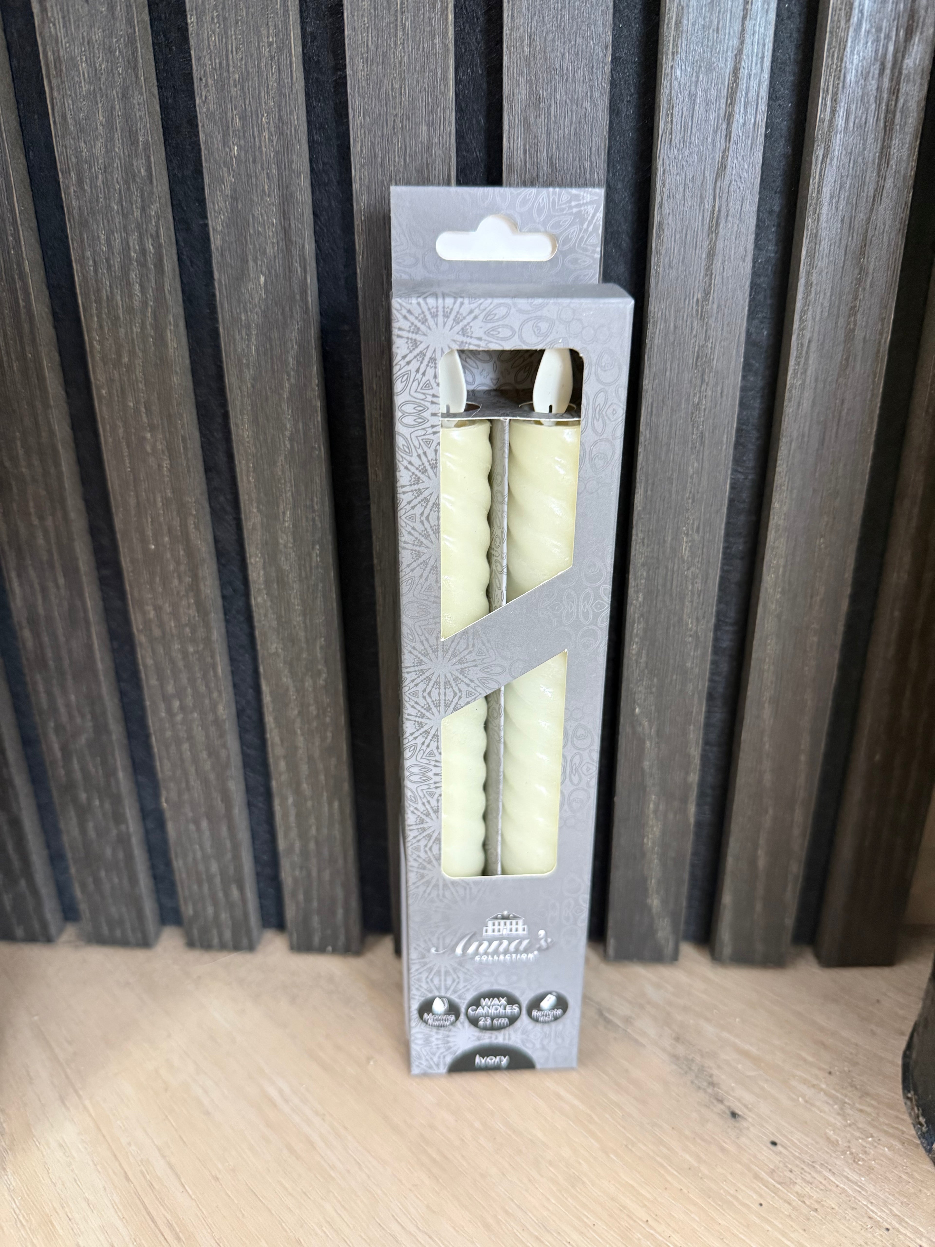 LED kaarsen off white