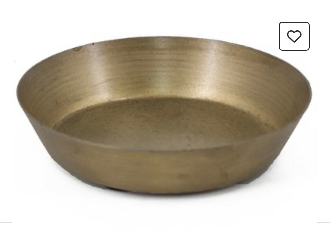 Metalen schaaltje goud