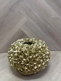 Bloemenvaas rond goud